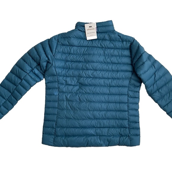 Patagonia Down Sweater Jacket Wavy Blue Mens Regular Fit YKK Zip XL - Picture 6 of 11